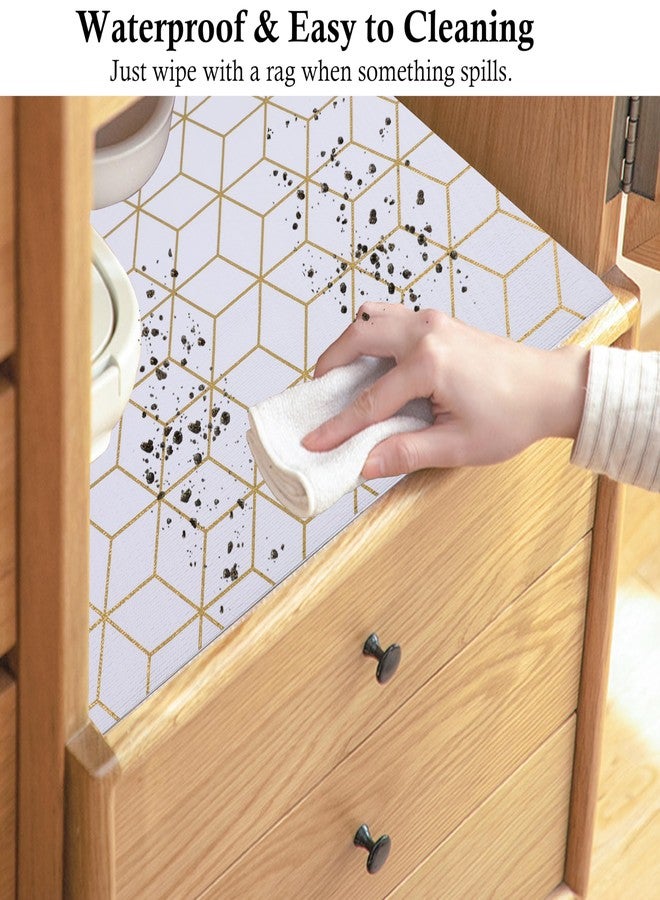 GMCOZY Shelf Drawer Liner 11 Inch Wide X 20 Ft Waterproof Cabinet Paper Liner Non Slip Pantry Shelf Liners Non Adhesive Strong Grip Drawer Cupboard Mat for Closet Bathroom Refrigerator - Image 5