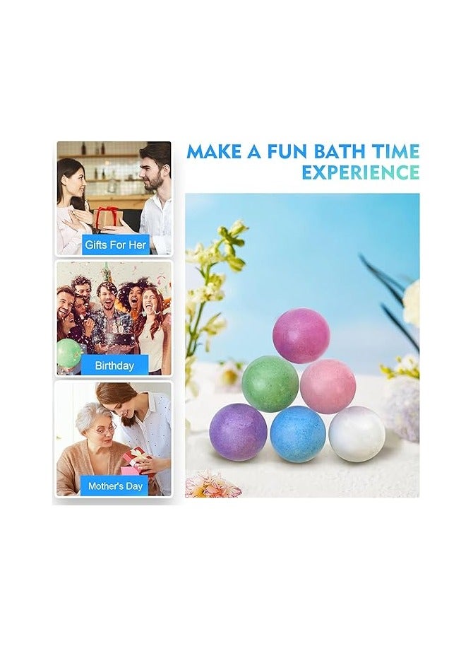 Bath Bombs Gift 6 Pack, Bath Bombs Large Organic  Natural Essential Oil Handmade Bath Bombs Gift Set Moisturize Dry Skin Bath Bombs - Image 4