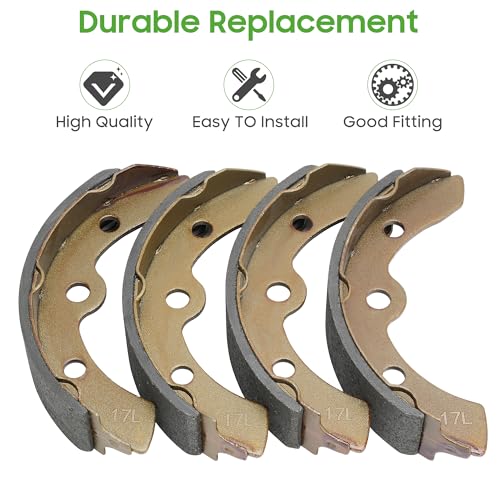 10L0L Golf Cart Brake Shoes for Club Car DS & Carryall 1981-1994 OEM 101146302 101880701, EZGO XI-Serial 1983-1986, Yamaha G1 1978-1980, H/D & Columbia Par Car - Image 4