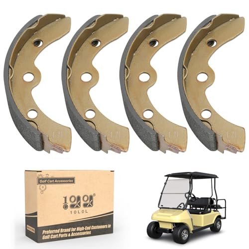 10L0L Golf Cart Brake Shoes for Club Car DS & Carryall 1981-1994 OEM 101146302 101880701, EZGO XI-Serial 1983-1986, Yamaha G1 1978-1980, H/D & Columbia Par Car - Image 1