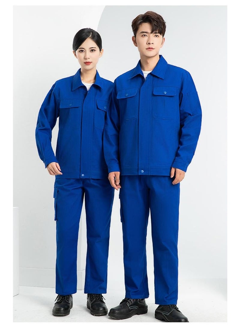 NIBEMINENT Pure Cotton Spring Autumn Work Uniform Electric Welding Men Women Maintenance Clothing Labor Protection Clothing - Image 2