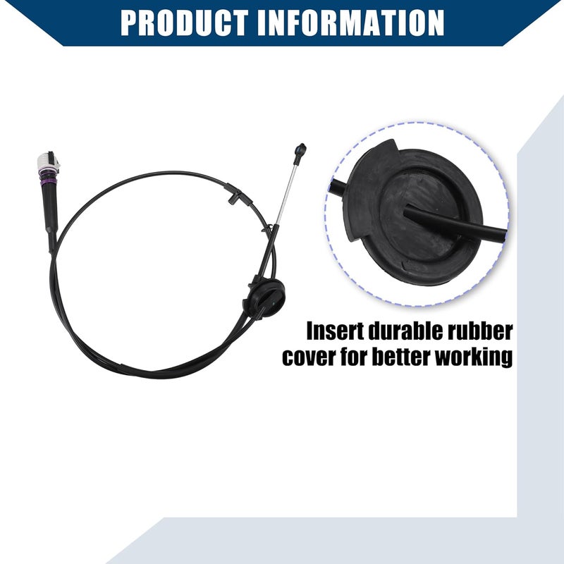 Hihaha Automatic Transmission Gear Shifter Cable for Chevy Express and GMC Savana - Durable Black Control Lever Cable - Image 4