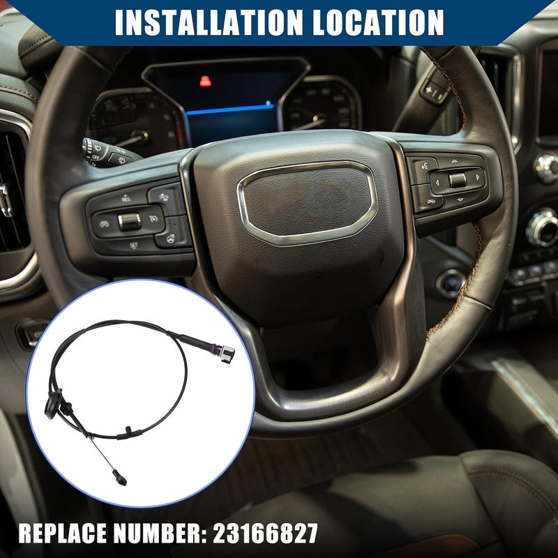 Hihaha Automatic Transmission Gear Shifter Cable for Chevy Express and GMC Savana - Durable Black Control Lever Cable - Image 2