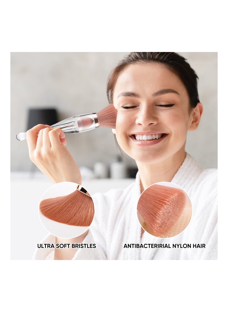 Excefore طقم فرش مكياج مؤسسي احترافي 3 في 1، تصميم محمول مجموعة سفر - Image 4