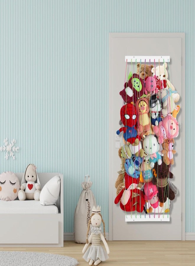 PHOENANCEE Stuffed Animal Storage Organizers,Plush Toy Holder,Hanging Plushie Toys Zoo Hammock Net for Kids Room Playroom Bedroom With Adjustable Length,Nursery Furniture,Large,Upgraded(White) - Image 5