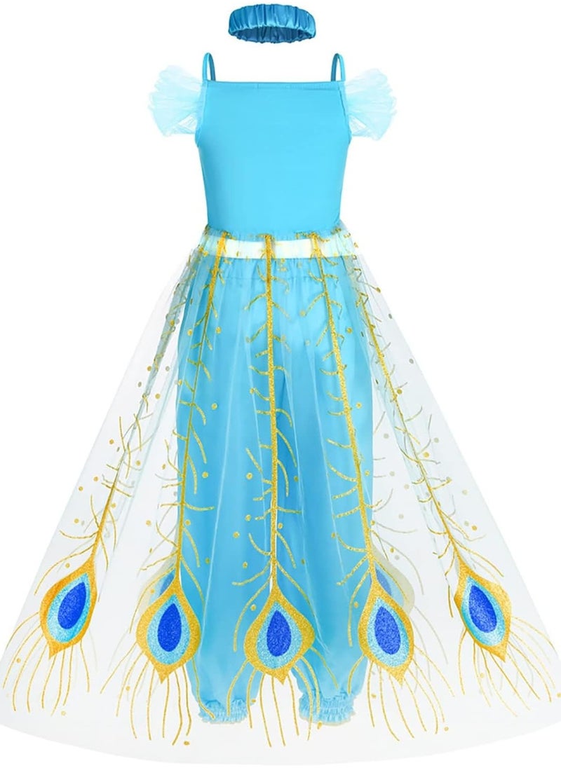 SYOSI Costume for Girls Princess Kids Dress Up Outfit Party Supplies, 120cm  - Image 5