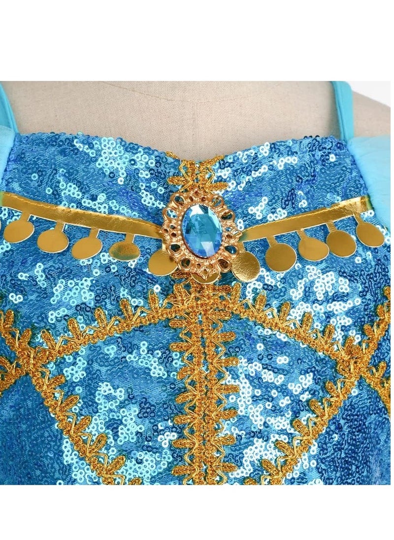 SYOSI Costume for Girls Princess Kids Dress Up Outfit Party Supplies, 120cm  - Image 2