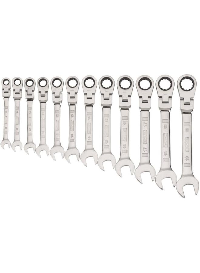 DEWALT DEWALT Ratcheting Wrench Set, MM, Flexible, 12-Piece (12PC), One Size 