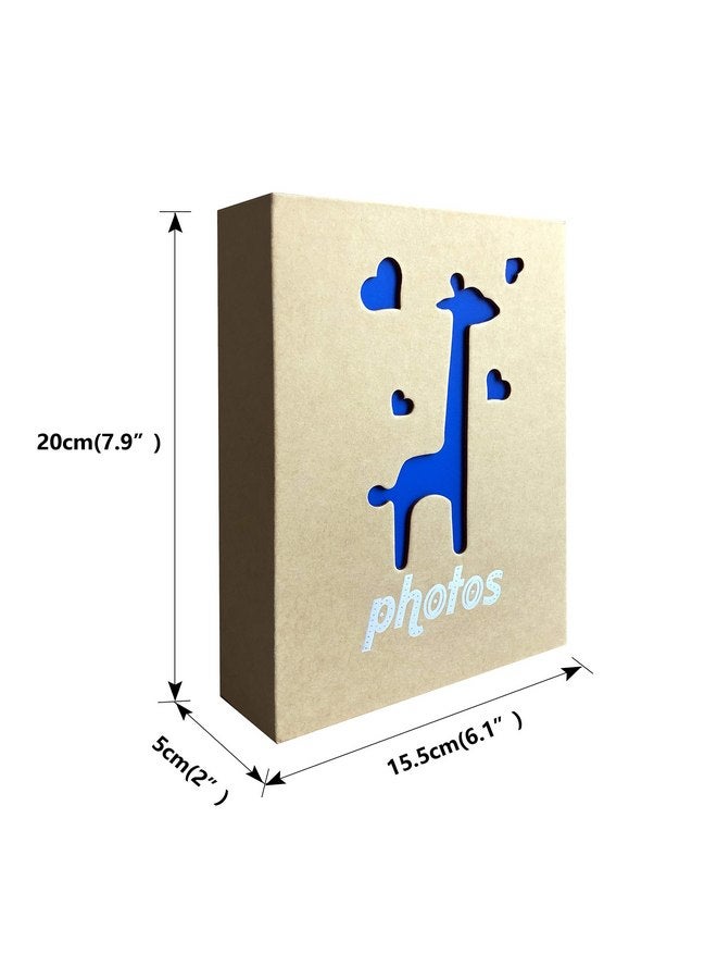 WEI LONG Photo Album Hold 100 Pockets,Kraft Paper Photo Album 5"x 7",Kid Photo Album Hold,Children's Pictures Album（Elephant) - Image 3