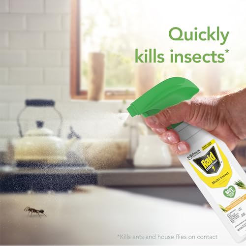 Raid Essentials Multi-Insect Killer Spray Bottle, Child and Pet Safe, for Indoor Use, Lemongrass Scent, 12 fl oz - Image 3