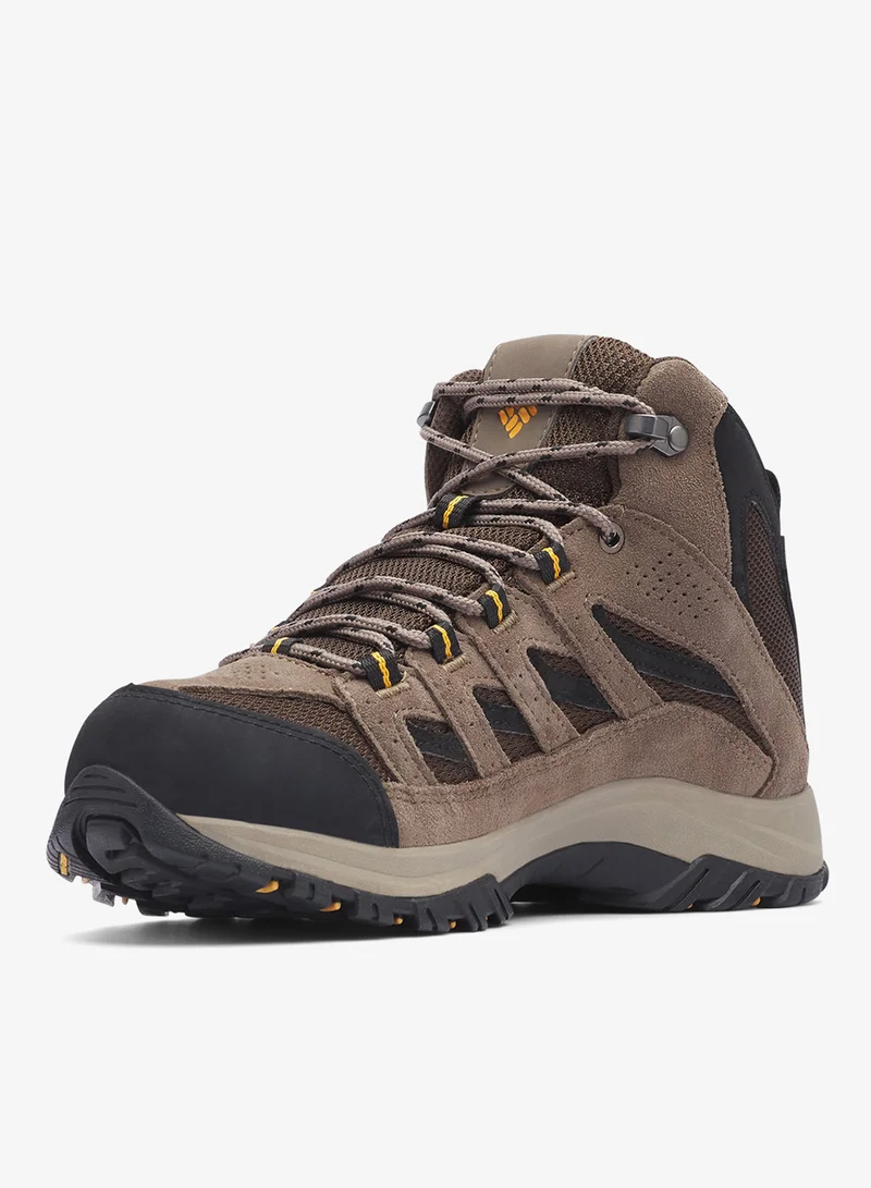 Columbia Brown Men's Crestwood II Mid Waterproof Hiking Shoes for Men | Best Price UAE