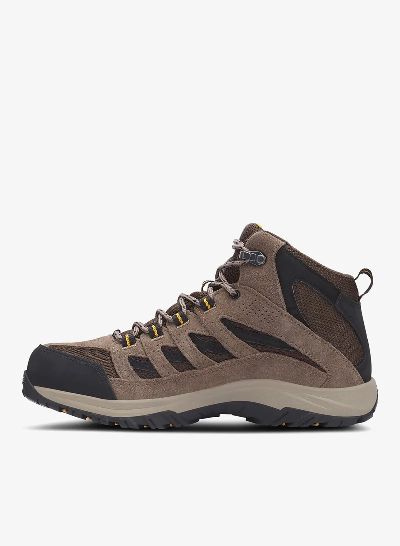 Columbia Brown Men's Crestwood II Mid Waterproof Hiking Shoes for Men | Best Price UAE