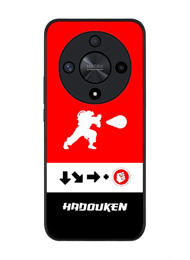 Stylizedd Rugged Black edge case for Honor X9b, Slim fit Soft Case Flexible Rubber Edges Anti Drop TPU Gel Thin Cover- Hadouken - Image 1
