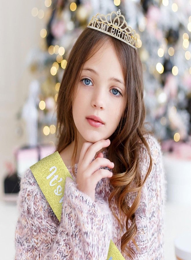 كافتي تيجان عيد ميلاد من كافيتي للنساء - طقم وشاح وتاج "عيد ميلادي" للنساء البالغات - زينة وهدايا للحفلات - Image 5