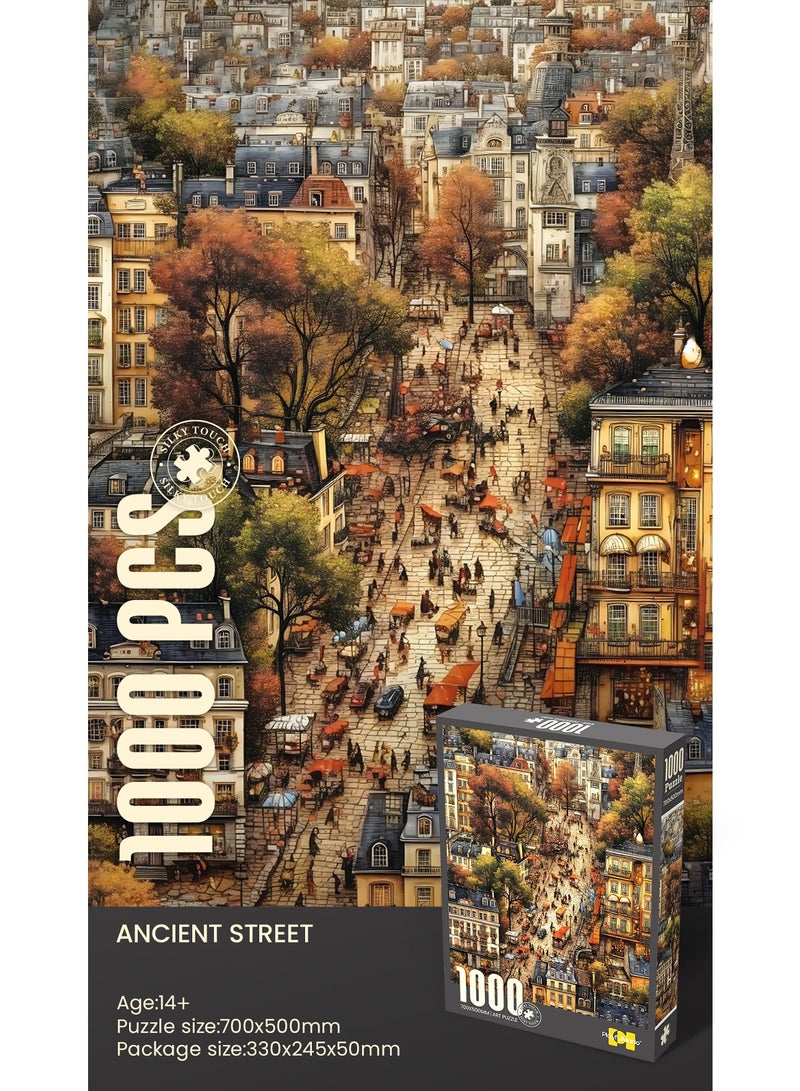 1000-Piece Jigsaw Puzzle – Ancient Street Artwork – 70x50cm - Image 3