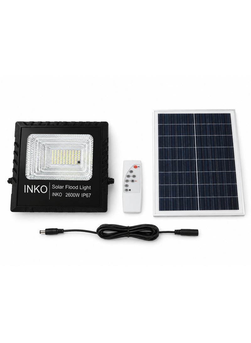 Dreamzon 2600W LED Solar Flood Light with Remote Control | IP67 Waterproof Outdoor Security Flood Light | High Brightness LED Light - Image 2