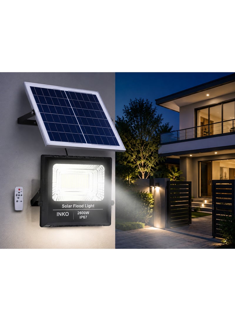 Dreamzon 2600W LED Solar Flood Light with Remote Control | IP67 Waterproof Outdoor Security Flood Light | High Brightness LED Light - Image 3
