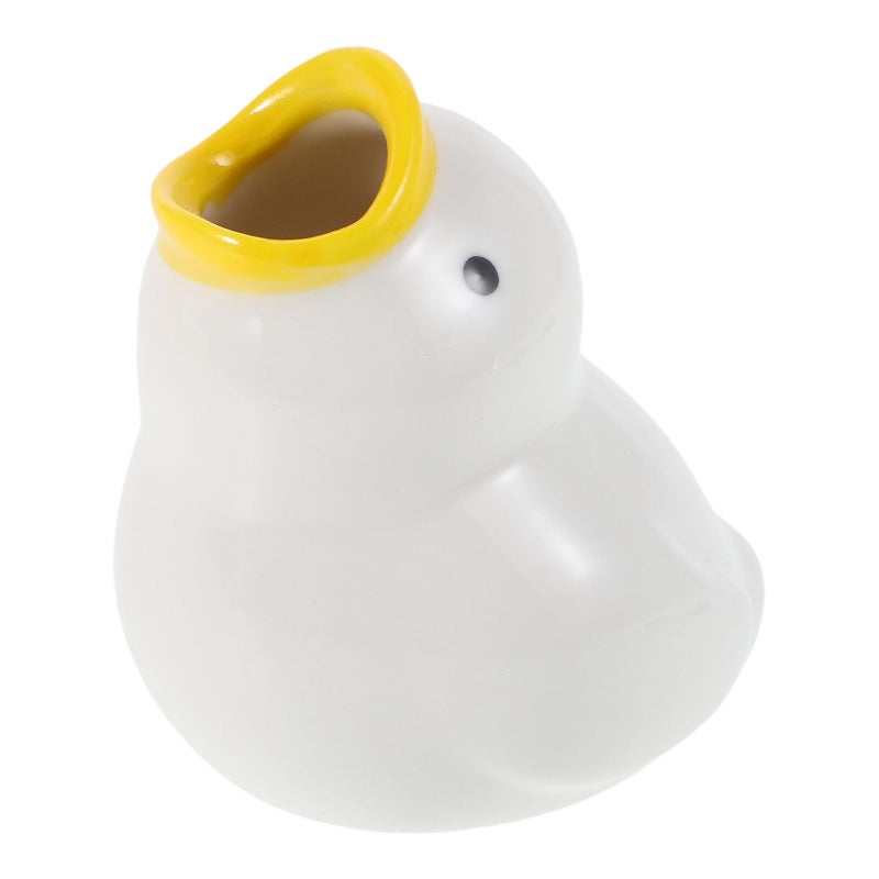 Ceramic Duck Toothbrush Holder Small Animal Bathroom Organizer For Home And Travel - Image 2