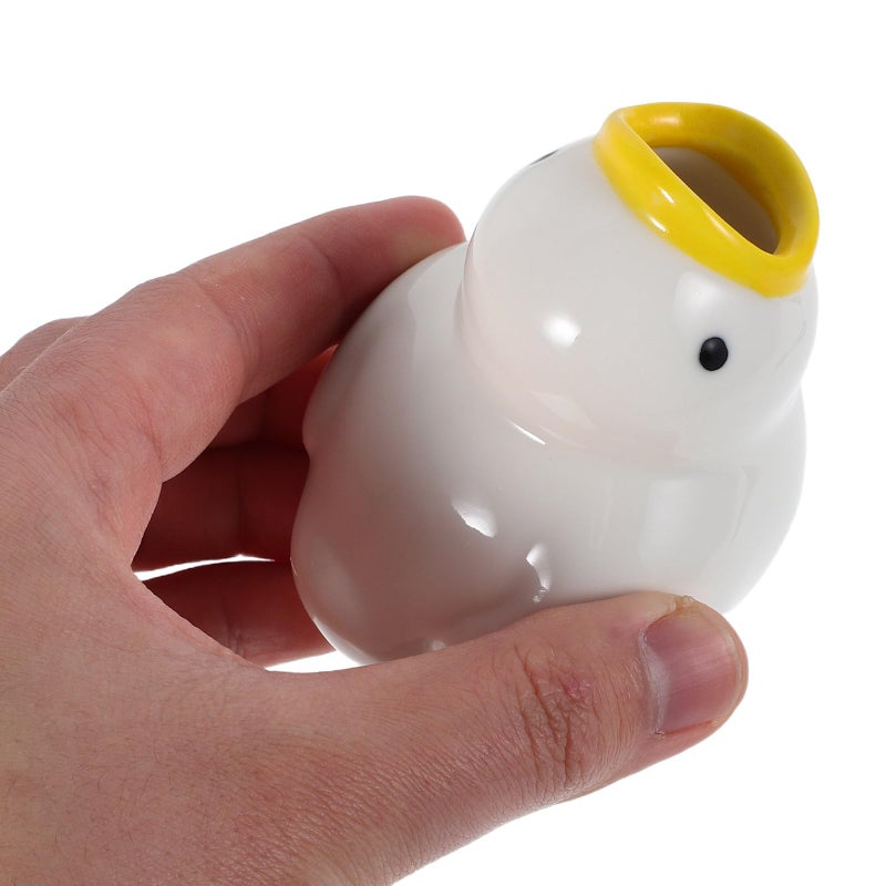 Ceramic Duck Toothbrush Holder Small Animal Bathroom Organizer For Home And Travel - Image 5