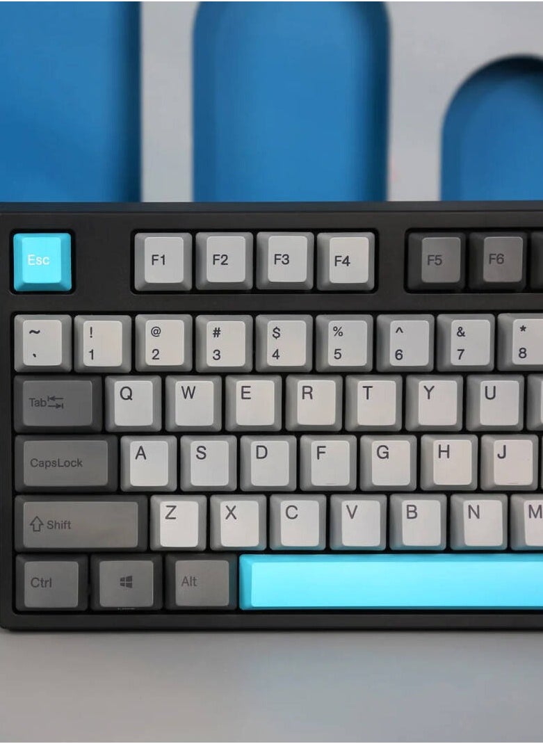 Varmilo Varmilo Moonlight 87 Wireless Mechanical Keyboard, MX Daisy L Switches, Hot-Swappable, Wired/Bluetooth/2.4GHz Connectivity, PBT Keycaps, US QWERTY Layout, Moonlight  - Image 3