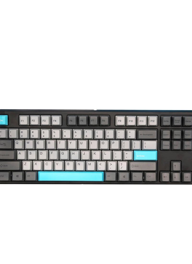 Varmilo Varmilo Moonlight 87 Wireless Mechanical Keyboard, MX Daisy L Switches, Hot-Swappable, Wired/Bluetooth/2.4GHz Connectivity, PBT Keycaps, US QWERTY Layout, Moonlight  - Image 4