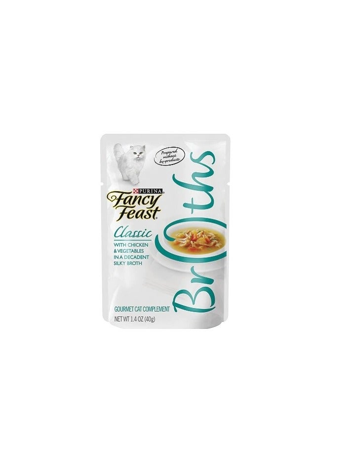 بيورينا فانسي فيست بورينا فانسي فيست كلاسيك مرق الدجاج والخضروات طعام القطط الرطب - Image 2