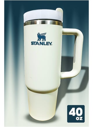 Stanley 40oz Tumbler Stainless Steel Travel Mug with Reusable Straw BPA Free Sustainable and Dishwasher Safe Designed with Leakproof FlowState Lid and Double Wall Vacuum Insulation to Keep Drinks Hot for 16 Hours and Cold for 24 Hours Slim Base Fits in Most Car Cup Holders with Strong Ergonomic Handle for Travel Office or Outdoor Use - pzsku/Z7941E27E7153D6A717B0Z/45/1750589253/38b3ddc6-b07a-4cf8-8b44-31264e35c49b
