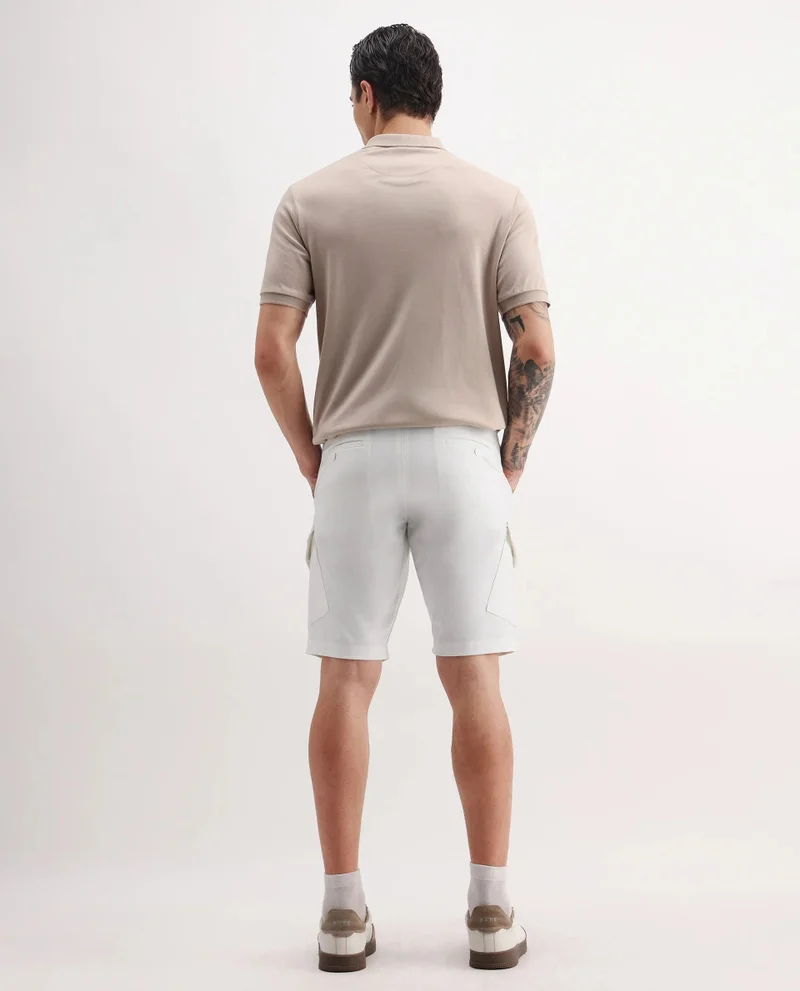 Rare Rabbit Men's 4 Way Stretch Cargo Shorts