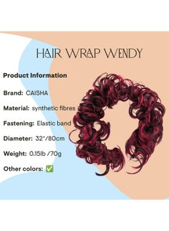 Hairpiece Hair Wrap Heatresistant Synthetic Fibres Curly Messy Updo Red Dark Brown Mix Hw41 - pzsku/Z7941FEDF8AD34D502AADZ/45/_/1720085685/2c63ce07-4915-4174-bc9c-e5296e1ac1c8