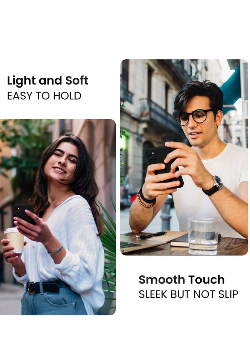 MUNTAQI for iPhone 14 Pro Max Case, Silicone Upgraded [Camera Protection] Phone Case with [2 Screen Protectors], Soft Anti-Scratch Microfiber Lining Inside, 6.7 inch, Black - Image 2