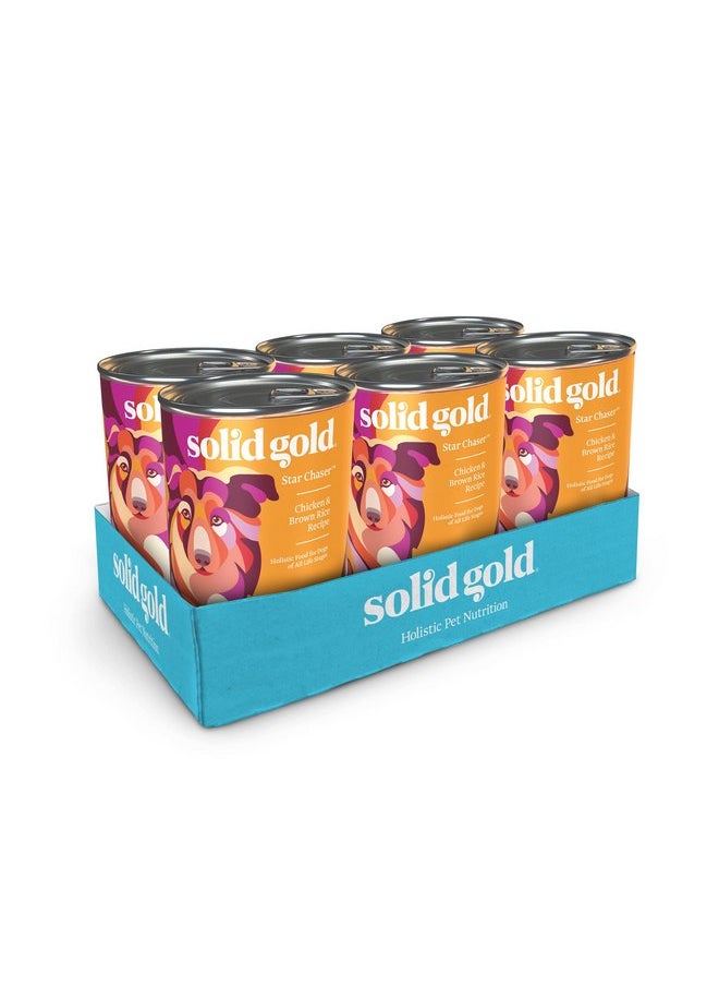 solid gold - Solid Gold Canned Dog Food for Adult & Senior Dogs - Made with Real Chicken and Whole Grains - Star Chaser High Calorie Wet Dog Food for Healthy Digestion and Immune Support… - Image 1