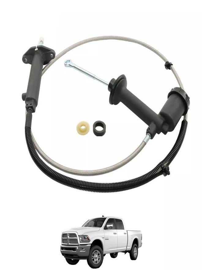 Prefer Warehouse مجموعة أسطوانة القابض الهيدروليكي الرئيسية والفرعية مع خطوطها، معبأة مسبقًا من Prefer Warehouse، متوافقة مع دودج رام 2500 و3500؛ رام 2500 و3500 موديلات 2003-2012. بديل للأرقام CC649073 و68066098AA - Image 3