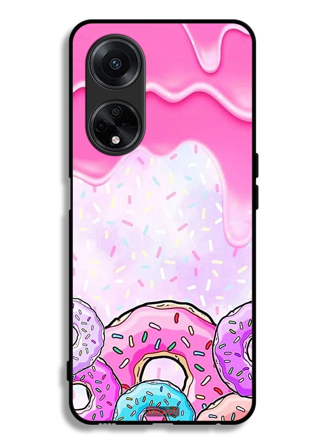 Tolwak Oppo A98 5G Protective Case Cover Donut Colors - Image 1