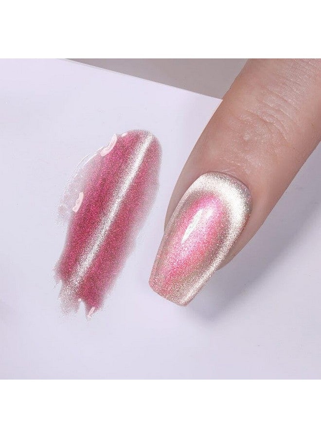 BORN PRETTY 10ml Magic Cat Magnetic UV Nail Gel Polish from BELLE GAGA Semi-Transparent Aurora Crystal Cat Eye Gel Nail Supplies for Professionals (56819-6) - Image 2