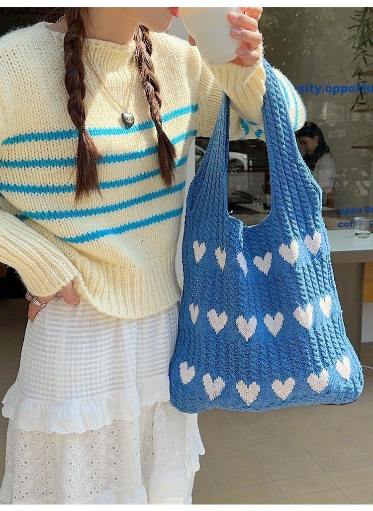 Y&D - Simple Fashion Knitted Shoulder Bag - Image 1
