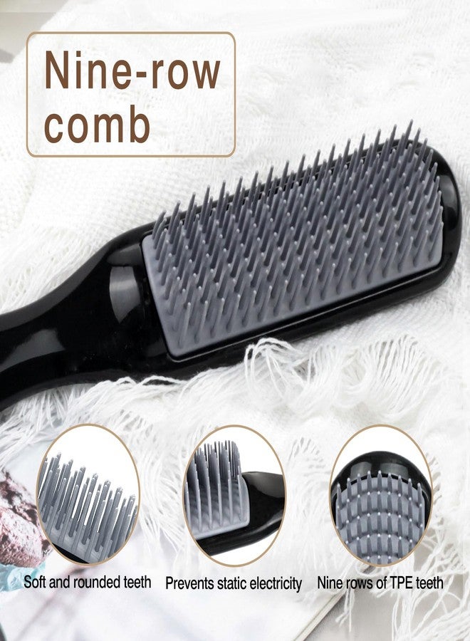 Zoolinn Nine-Row Hair Brush - Gel Styling Hair Brush for Men & Women, Anti-Static Bristles for Smoothing and Detangling Hair - Image 3