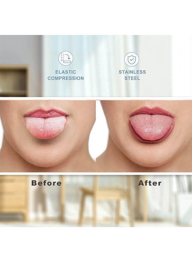 JS 2 Piece Tongue Scraper Reusable Tongue Cleaner for Cleaning the Mouth and Reducing Bad Breath - Image 2