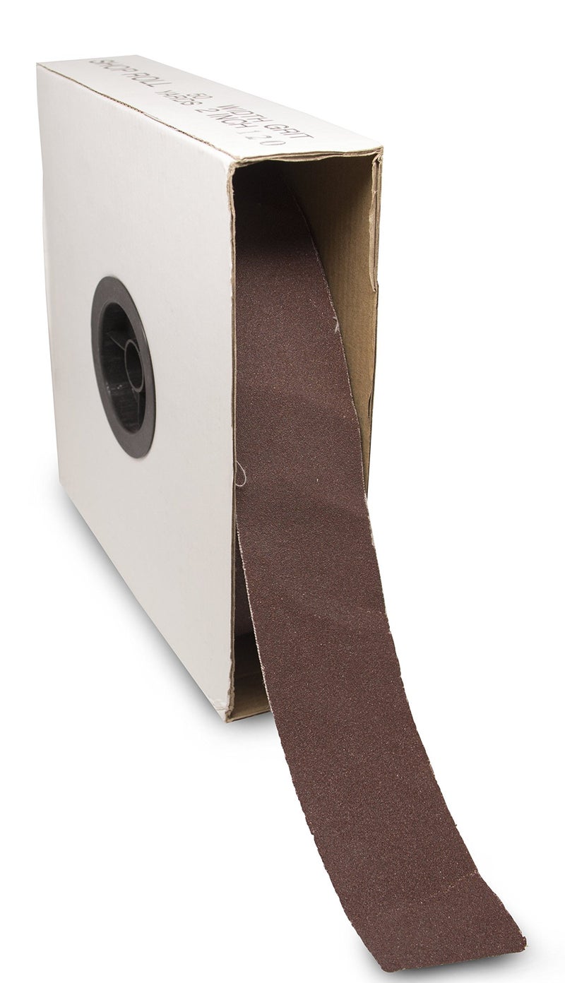Benchmark Abrasives 2â€ X 150â€™ Shop Roll Emery Cloth Sandpaper Roll, Aluminum Oxide Sand Paper for Wood Furniture, Metal Polishing, Sanding, Automotive, Plumbing, Finishing - 400 Grit
