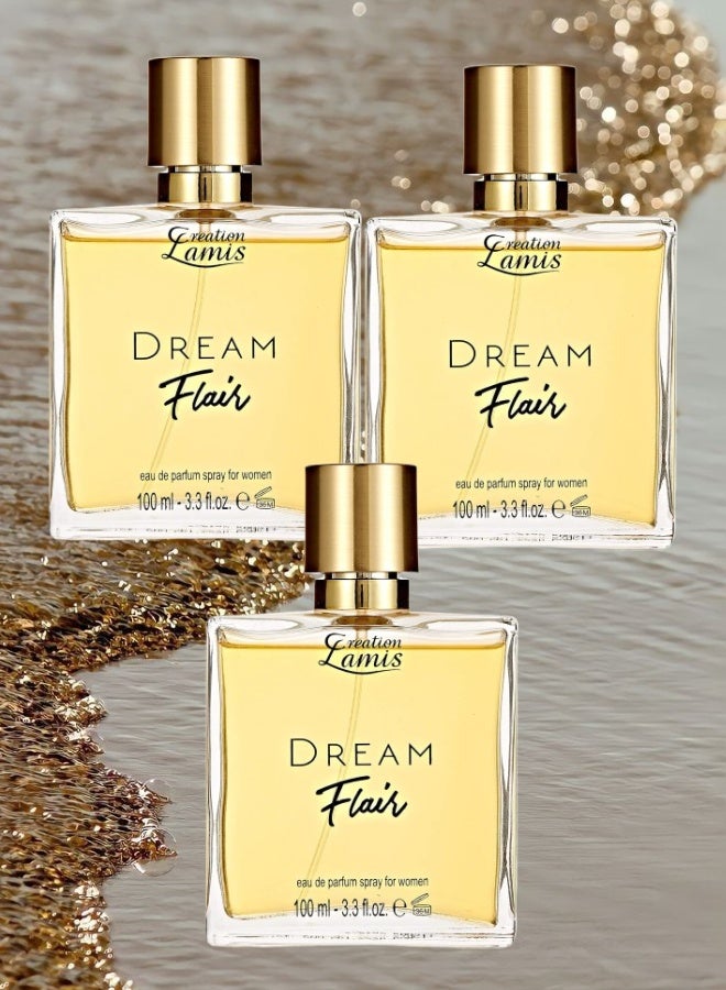Creation Lamis 3 Pieces Dream Flair Perfume 100ML - Image 1