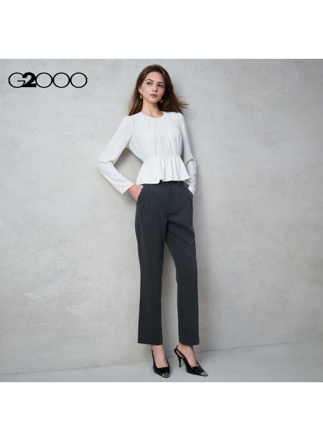 G2000 Women's Autumn Winter Skin-friendly Versatile Casual Straight-leg Pants With Comfortable Stretch, Mall Style - Image 3