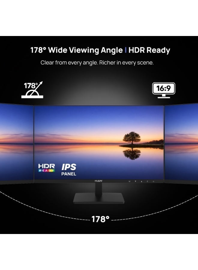 هاو شاشة ألعاب HAW Q27IPY1 بحجم 27 بوصة، بدقة QHD (2560×1440)، لوحة IPS، معدل تحديث 200 هرتز، زمن استجابة 0.5 مللي ثانية (MPRT)، متوافقة مع G-Sync وFreeSync، مزودة بسماعات مدمجة، شاشة مسطحة، مناسبة للكمبيوتر وأجهزة الألعاب – اللون الأسود - Image 4