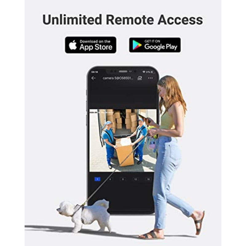 مسجل فيديو شبكة AI ذكي 12MP PoE NVR 8CH، يدعم ما يصل إلى 8X كاميرات IP، يعمل مع كاميرات PoE 12MP/8MP/6MP/5MP/4MP PoE، H.265+، الوصول عن بعد، تسجيل 24/7، متضمن RTSP - Image 5