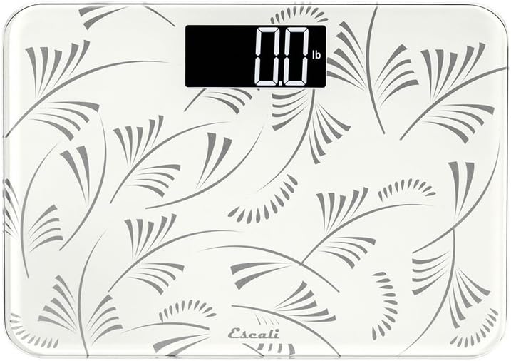 ميزان الحمام الرقمي المدمج من إسكالي للسفر لقياس الوزن مع منصة صغيرة موفرة للمساحة وسعة عالية تصل إلى 400 رطل مع بطاريات مرفقة
