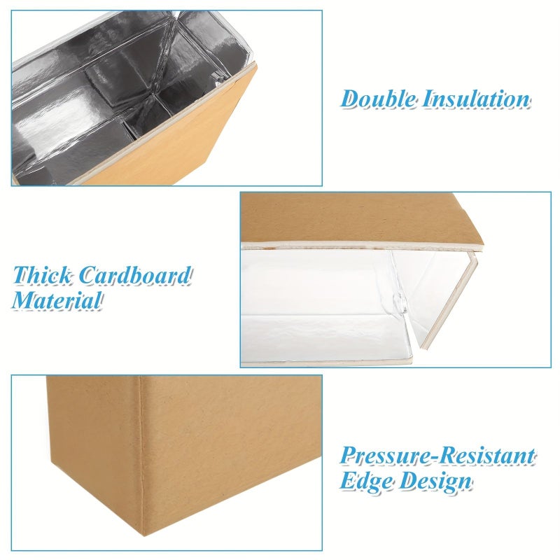 4 Piece Insulated Shipping Box No Assembly Needed for Cold Chain Mailing - Image 4