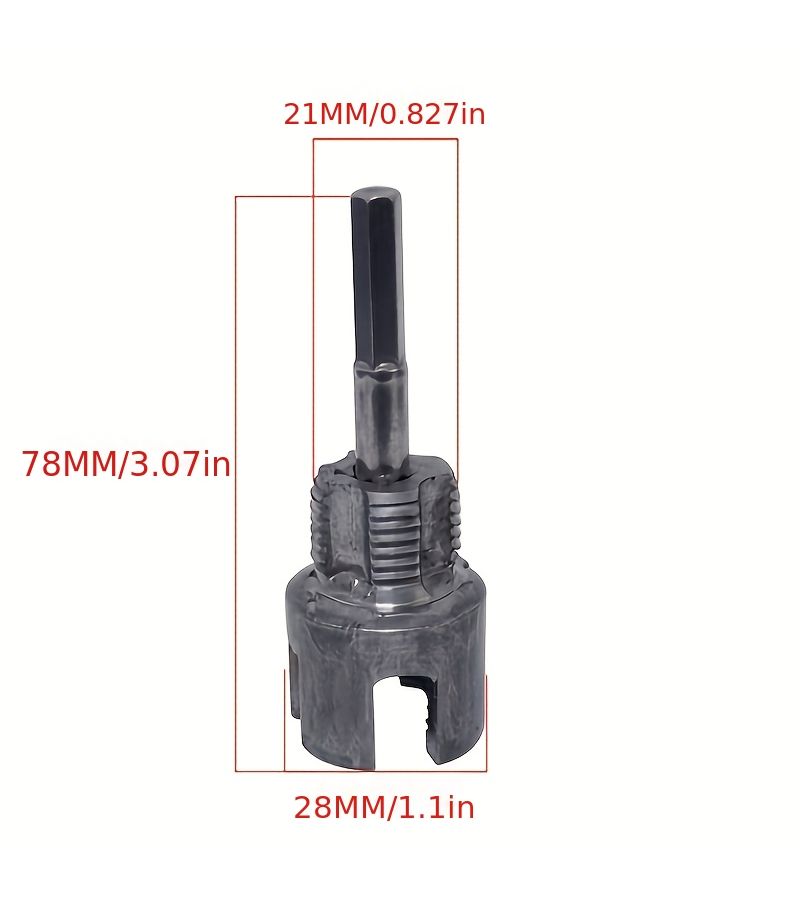 2 In 1 Dual Head Pipe Threading Tool 1 2 3 4 Inch Faucet Pipe Drill Bit Adapter - Image 2