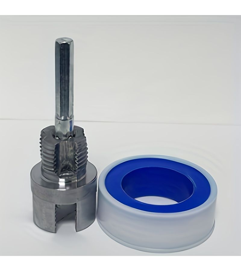 2 In 1 Dual Head Pipe Threading Tool 1 2 3 4 Inch Faucet Pipe Drill Bit Adapter - Image 3