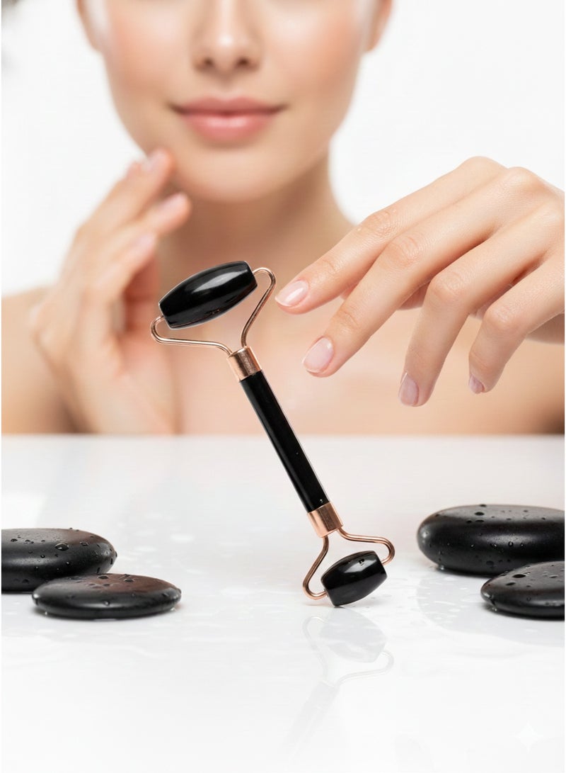 مدلك الوجه بحجر اليشم الكريستالي مزدوج الجانبين  (2 قطعة ) - Image 2