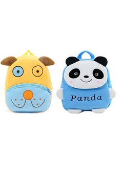 Blue Tree blue tree Kids School Bag Soft Plush Backpack Cartoon Bags Mini Travel Bag for for Girls Boys Toddler Baby Cute Dog & Blue Panda  - Image 1