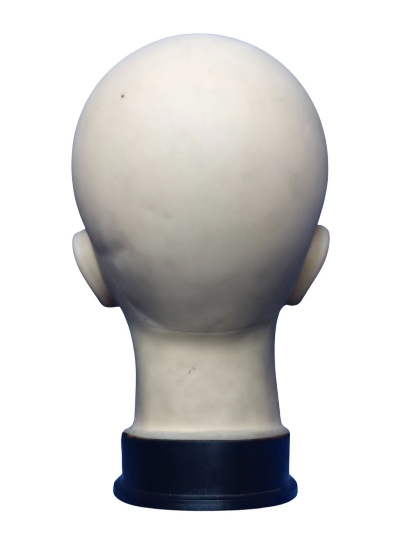 ORTUK Female Mannequin Head for Wigs, Plastic Makeup Practice Head, Rubber Face Dummy Head with Stable Base, Ideal for Wig, Hat, Scarves, Jewelry Cosmetology Training, Retail Display Stand 16x19x27 cm - Image 5