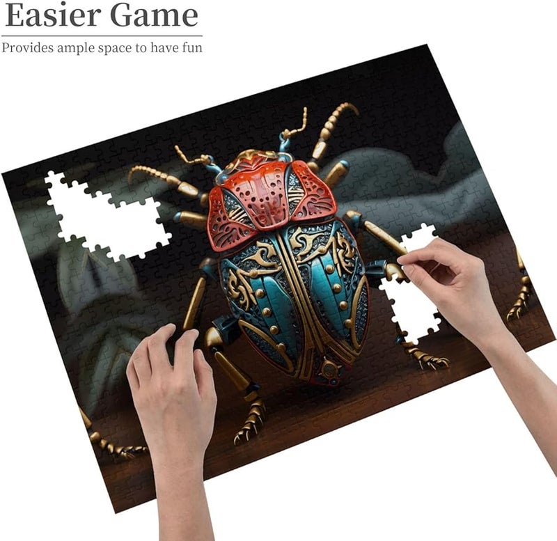 Phayah 500 Pieces Colorful Beetle Jigsaw Puzzle For Adults Home Decor Gift - Image 4